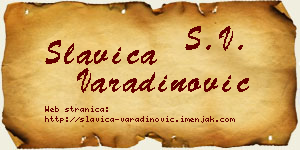 Slavica Varadinović vizit kartica